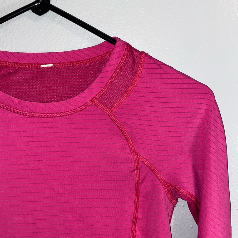 Lulu Lemon long sleeve top (pink)
